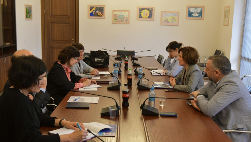 The meeting of Irina Pruidze with the Government of Basques