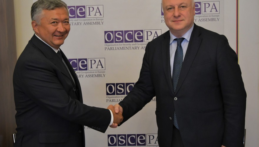 გიგი წერეთელი ყაზახეთის რესპუბლიკის საგანგებო და სრულუფლებიან ელჩს შეხვდა