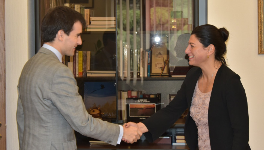 Sofio Katsarava Meets Spanish Chargé d’Affaires