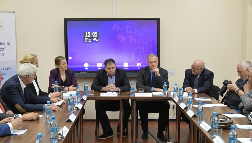 ნიკოლოზ სამხარაძე და გიორგი ხელაშვილი შვეიცარიის „ევროპა ინსტიტუტის“ წარმომადგენლებს შეხვდნენ