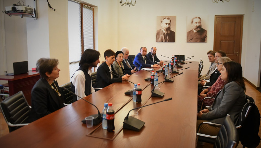Meeting of Merab Kvaraia with Representatives of Swedish and Georgian Local Government and Education Sphere