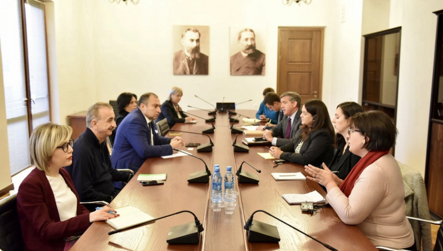 The meeting of Merab Kvaraia with the USAID Representatives