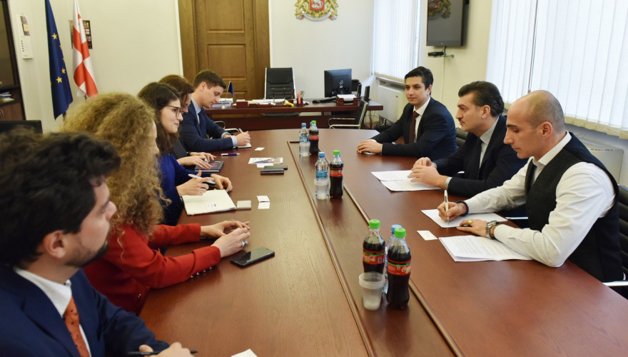 The meeting of Mikheil Kavelashvili with the OSCE Representatives for Youth and Safety Affairs