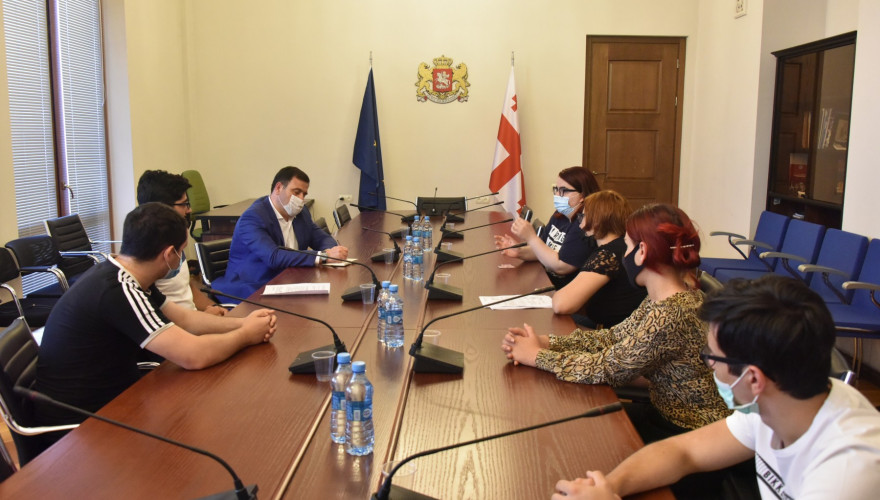 Meeting of Levan Koberidze with Participants of Summer Student Job Programs in Germany