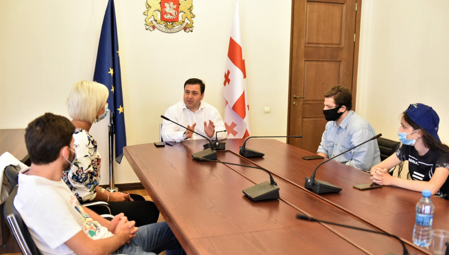Meeting of Levan Koberidze with Initiative Group of Students Participating in Summer Job Programs in Germany