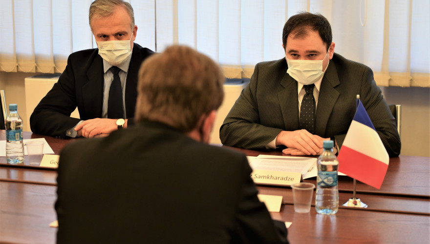 Meeting of Nikoloz Samkharadze with Ambassador of France