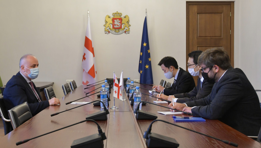 The meeting of Dimitri Khundadze with the Japanese Ambassador