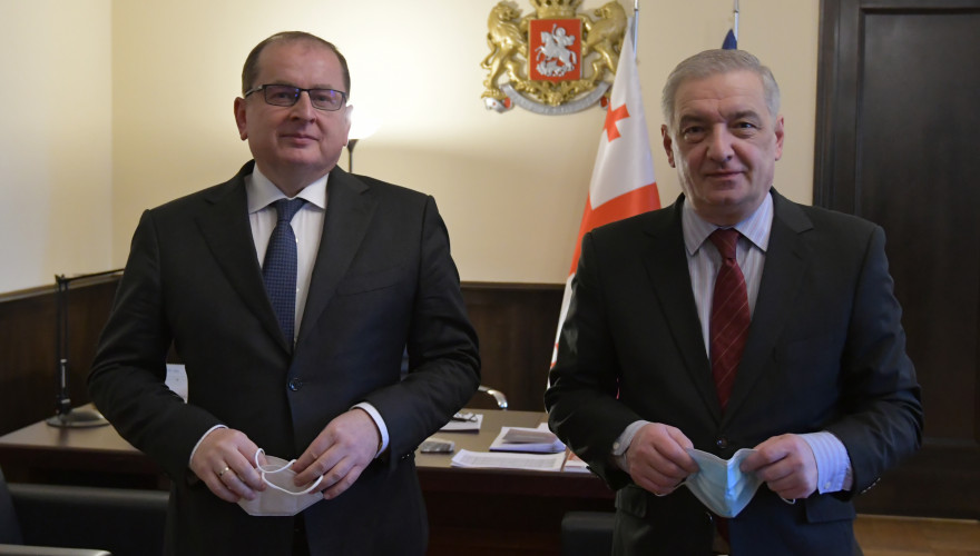 გიორგი ვოლსკი საქართველოში ევროკავშირის სადამკვირვებლო მისიის ხელმძღვანელს შეხვდა