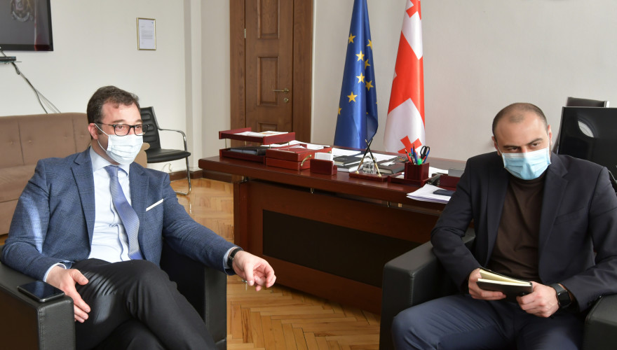 Meeting of David Songhulashvili with Head of Georgian Association of Developers