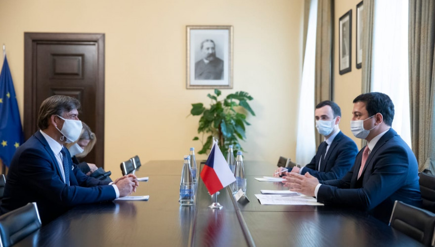 The meeting of Archil Talakvadze with the Czech Ambassador