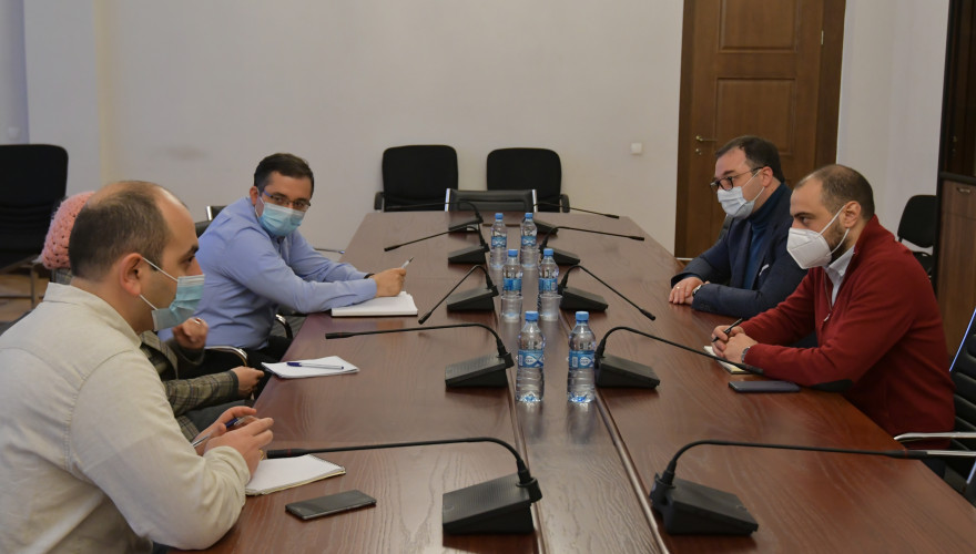 The meeting of David Songulashvili with the Administration of the Parliamentary Budget Office