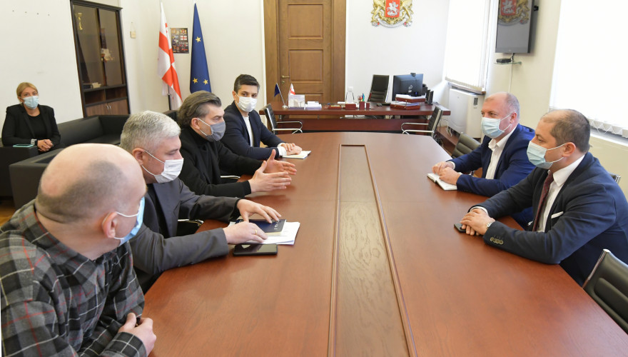 მიხეილ ყაველაშვილი საქართველოს სტატისტიკის ეროვნული სამსახურის აღმასრულებელ დირექტორს შეხვდა