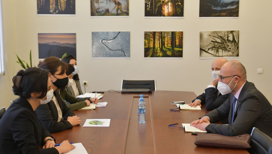 The meeting of Maia Bitadze with the Head of EIB Regional Representation for the South Caucasus