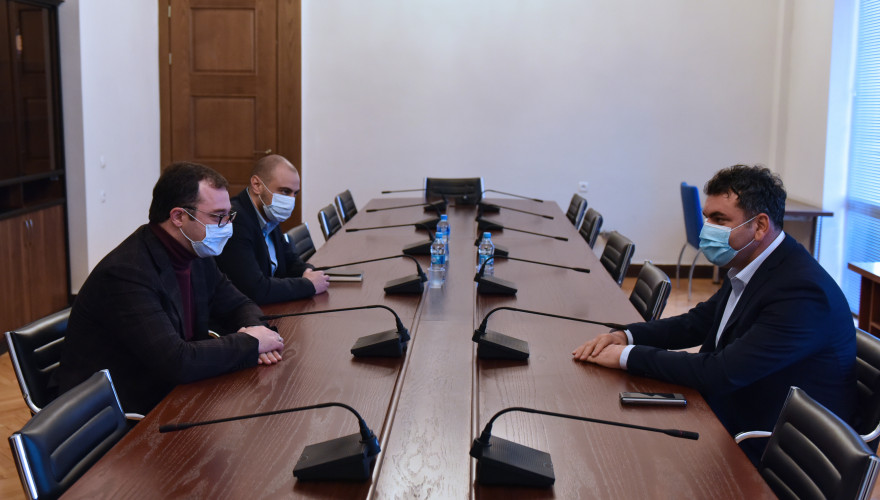 The meeting of David Songulashvili with the President of the Georgian Chamber of Commerce and Industry
