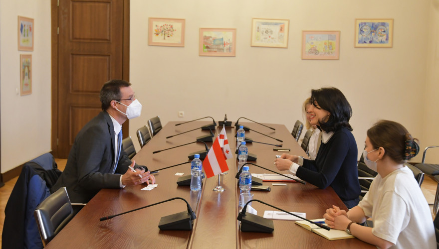 Meeting of Maka Botchorishvili with Ambassador of Austria
