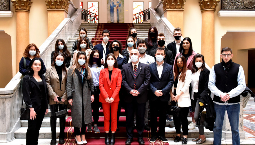 The meeting of Vladimir Chachibaia with the Students’ Parliament