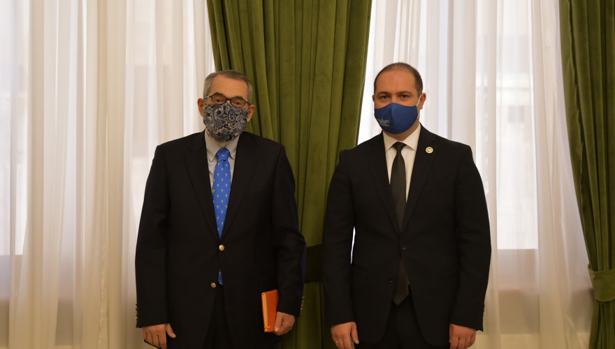 Meeting of Givi Mikanadze with Ambassador of Greece