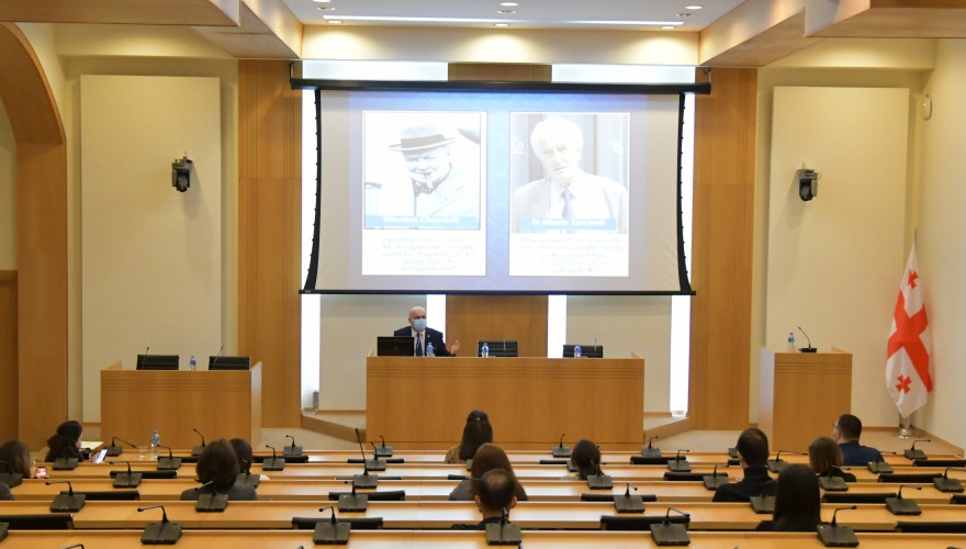 Meeting of Zaza Lominadze with Members of Students’ Parliament