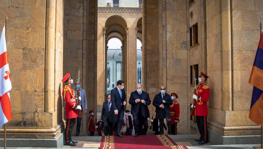 The meeting of Archil Talakvadze with the President of Armenia