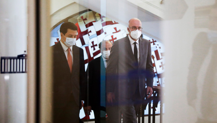 Meeting of Charles Michel and Archil Talakvadze with Opposition MPs