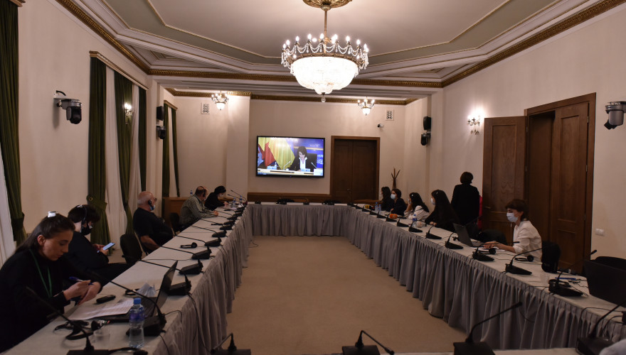 მაკა ბოჭორიშვილისა და ანდრიუს კუბილიუსის ერთობლივი პრესკონფერენცია