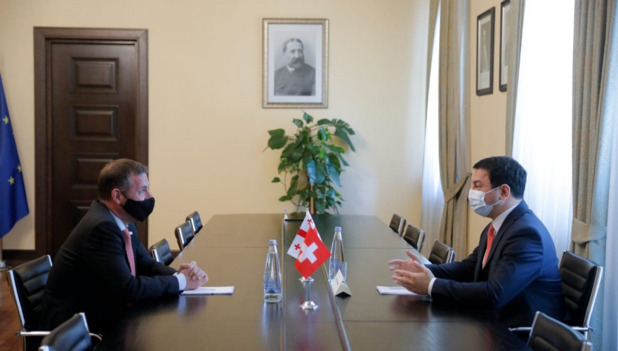 არჩილ თალაკვაძე საქართველოში შვეიცარიის კონფედერაციის საგანგებო და სრულუფლებიან ელჩს შეხვდა