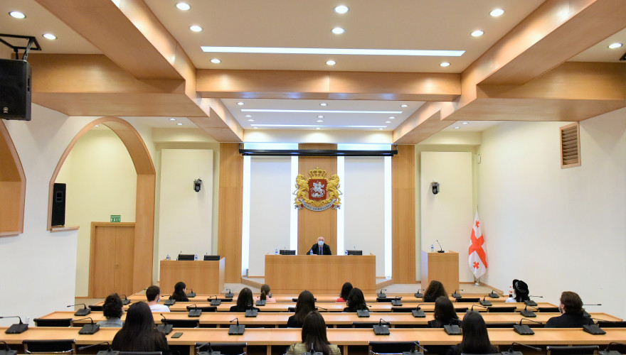 The meeting of Vladimir Kakhadze with the Students’ Parliament Members