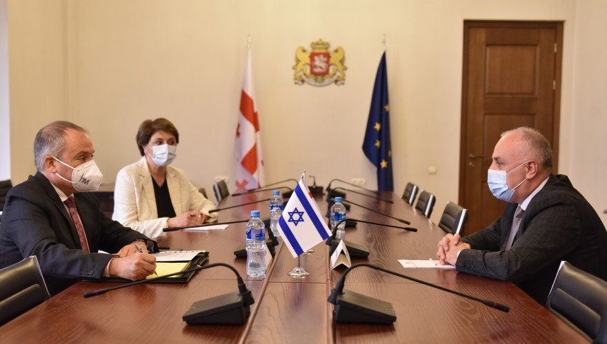 The meeting of Dimitri Khundadze with the Ambassador of Israel