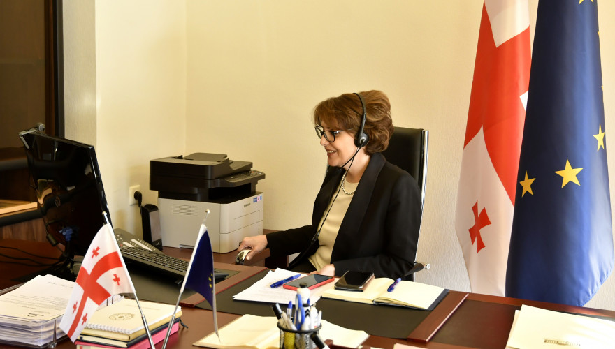 ელისო ბოლქვაძემ ესტონეთის პარლამენტის კულტურის საკითხთა კომიტეტის თავმჯდომარე აადუ მუსტთან ინლაინ შეხვედრა გამართა