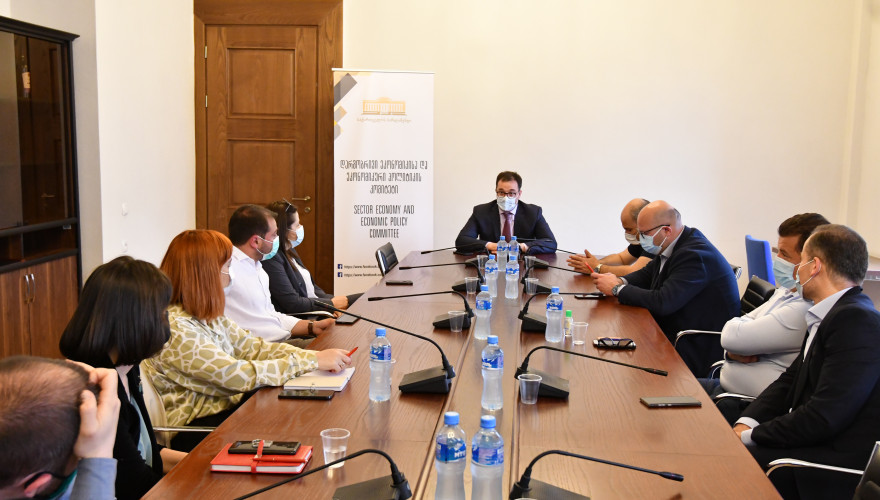 Meeting of David Songhulashvili with Representatives of Retail Association