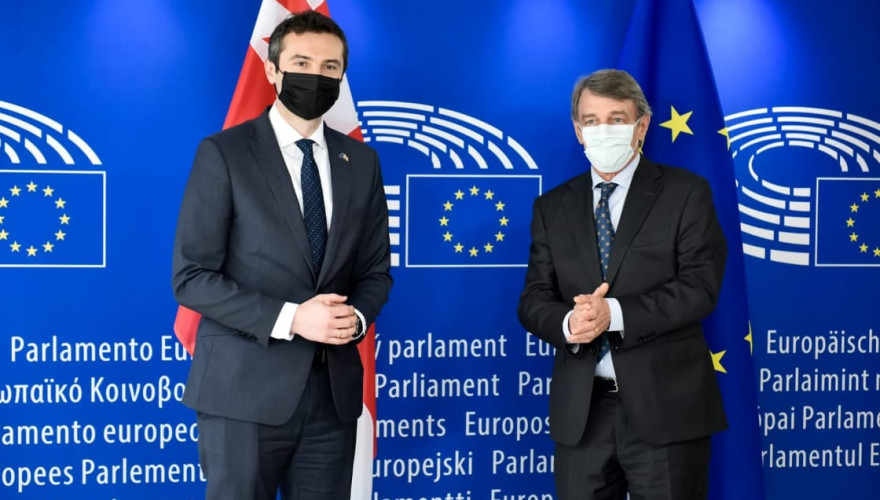 Meeting of Kakha Kutchava with President of EU Parliament