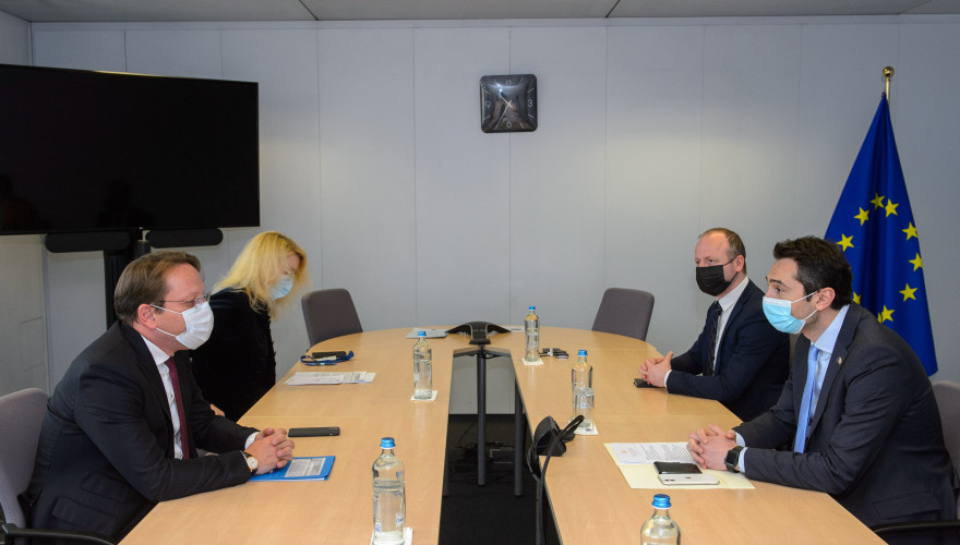 The meeting of Kakha Kutchava with the EU Commissioner