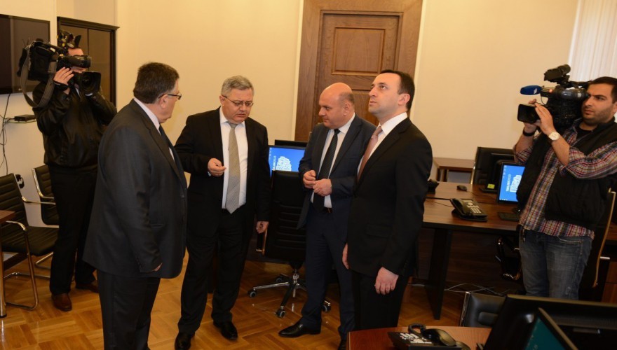 The Speaker, David Usupashvili and the Prime Minister, Irakli Garibashvili visited the preparatory works for hosting EBRD Annual Meeting and Business-forum