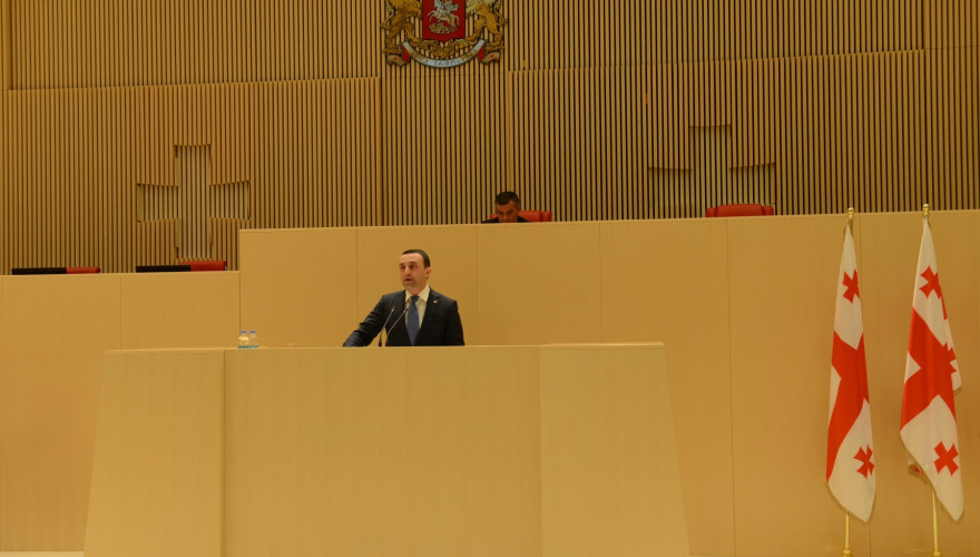 The minority heard the Prime Minister, Irakli Garibashvili