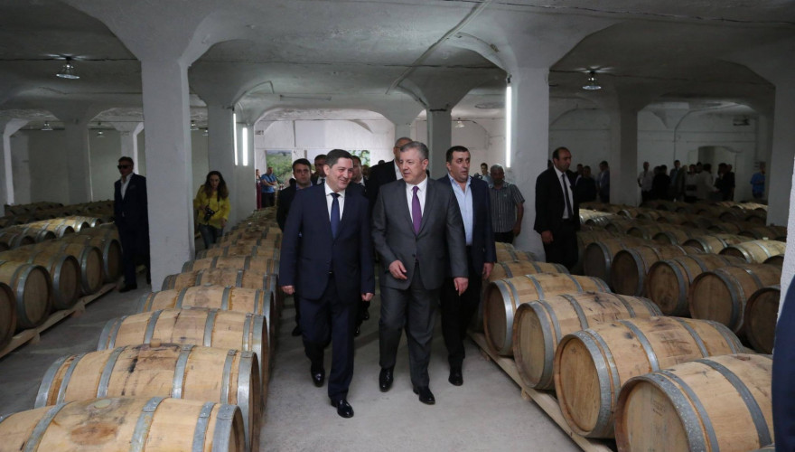 The Chair of the Agrarian Issues Committee, Gela Samkharauli attended the opening of the new Spirit Plant