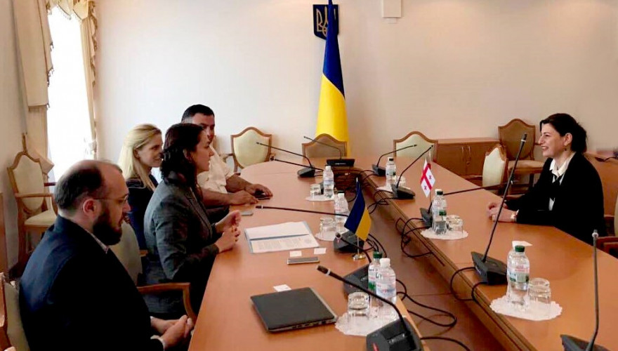 The meeting of Sofio Katsarava with her Ukrainian counterpart