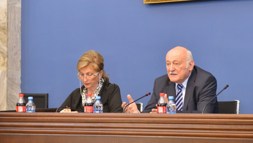 The meeting of Revaz Arveladze with interns