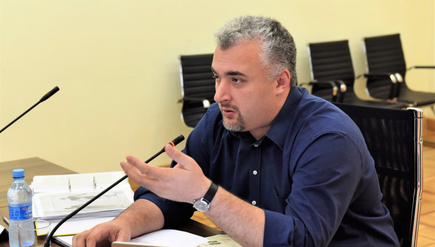 The Interim Fact Finding Commission on Murder of Two Youngsters at Khoarava Street heard the official explanations by L. Samkharauli Levan Samkharauli National Forensics Bureau