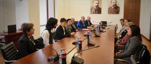 Meeting of Merab Kvaraia with Representatives of Swedish and Georgian Local Government and Education Sphere