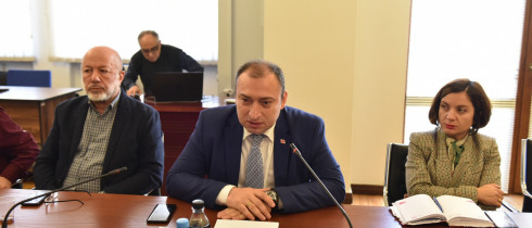 The working meeting of Merab Kvaraia on the project “Civil Budget in Georgia”