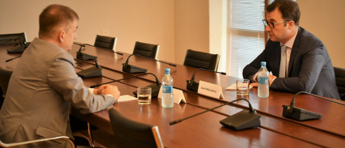 The meeting of David Songulashvili with Cristian Urse
