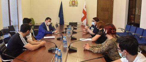 Meeting of Levan Koberidze with Participants of Summer Student Job Programs in Germany