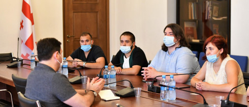 Meeting of Levan Koberidze with Participants of Summer Student Job Programs in Germany