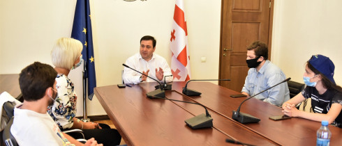 Meeting of Levan Koberidze with Initiative Group of Students Participating in Summer Job Programs in Germany