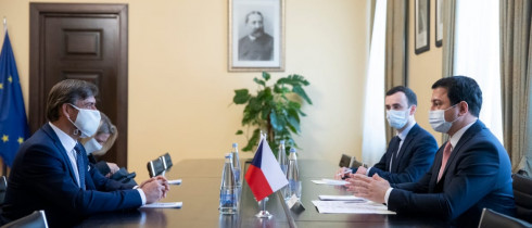 The meeting of Archil Talakvadze with the Czech Ambassador