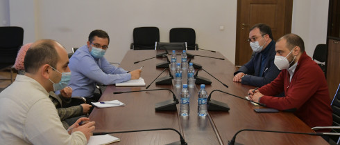 The meeting of David Songulashvili with the Administration of the Parliamentary Budget Office