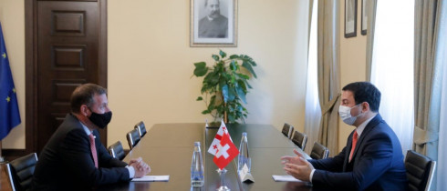 The meeting of Archil Talakvadze with the Ambassador of Swiss Confederation