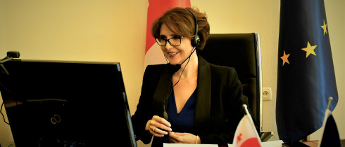ელისო ბოლქვაძემ ლატვიის რესპუბლიკის სეიმის განათლების, კულტურის და მეცნიერების კომიტეტის თავმჯდომარე არვილს აშერადენსთან ონლაინ შეხვედრა გამართა