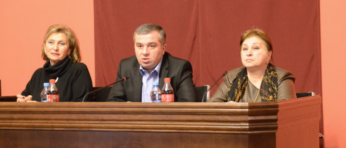 The meeting of the Minority Leader, David Bakradze with German Bundestag Fellows and Interns of Georgian Parliament