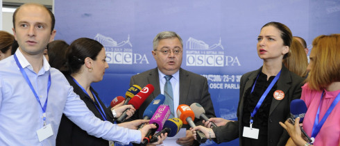 The Comment by the Speaker, Mr. David Usupashvili concerning the draft resolution adopted at the OSCE PA General Committee on Political Affairs and Security